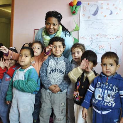 Norma Teles and Joshua Center children, 2012