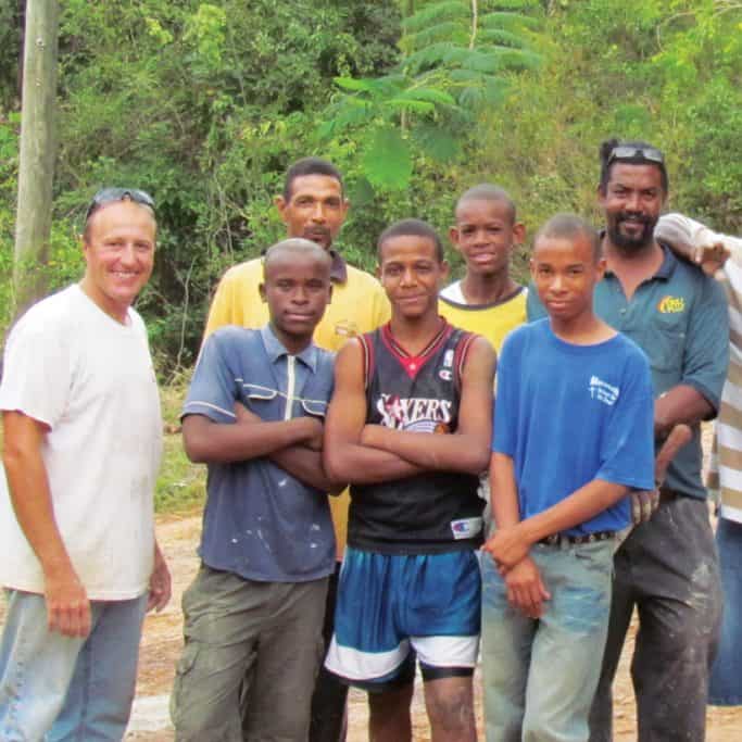 Rodney with Jamaican friends