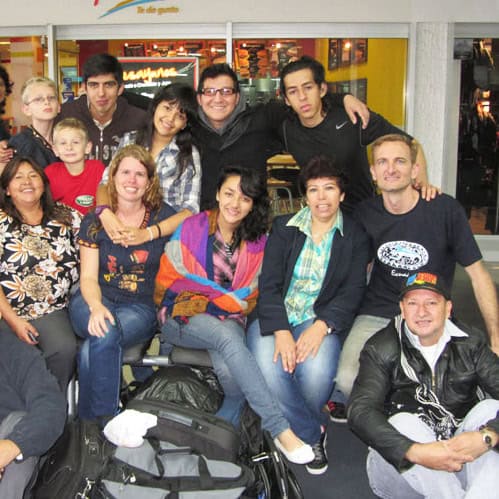 Phil and Terri Witmer with friends in Colombia