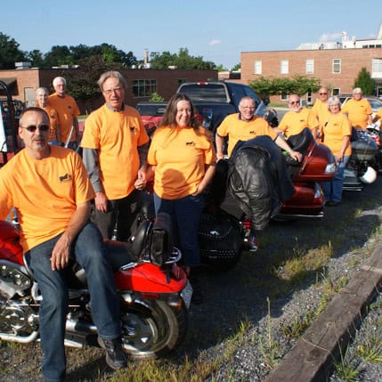 Motorcycle for Missions group in 2013