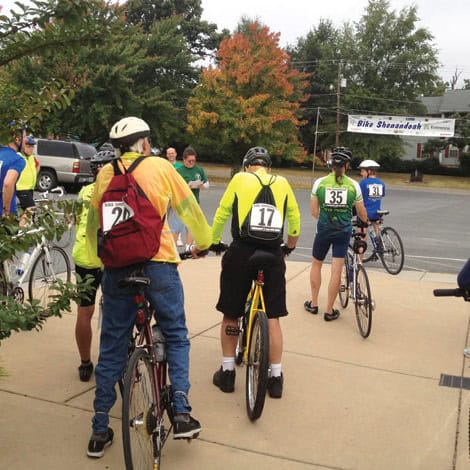 Start of Bike Shenandoah