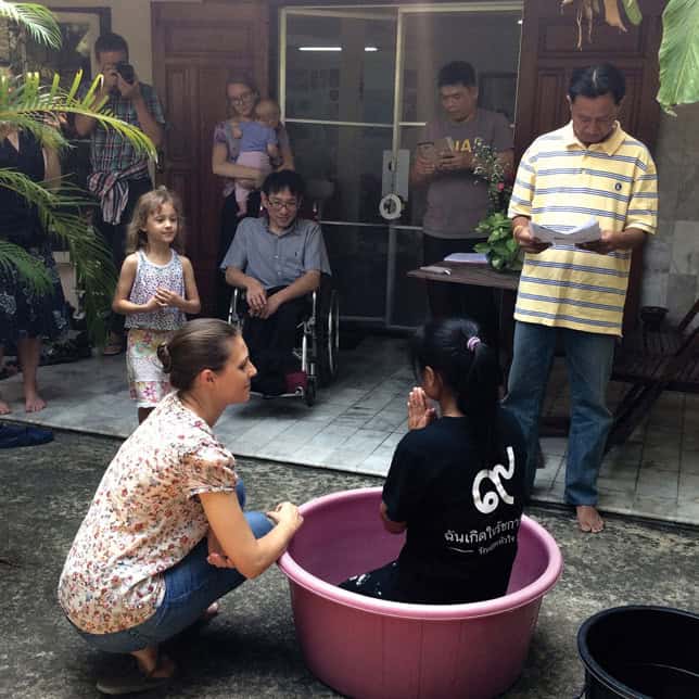 Isaan baptism in Thailand