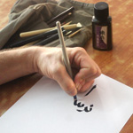Writing calligraphy