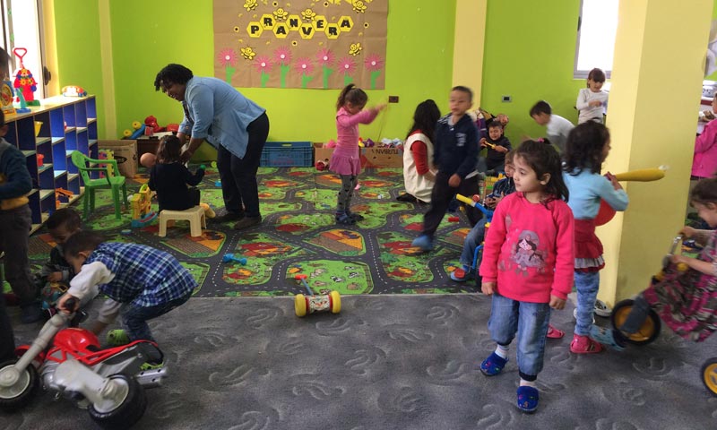 Play time at the Joshua Center is an important part of the day. Courtesy of Janet Blosser