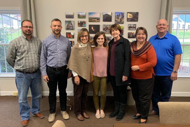 VMMissions staff with members of the SOE accreditation team.