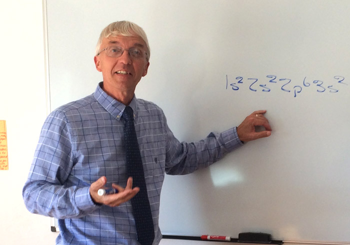 Jim Beachy teaches chemistry for high school grades at LAC. 