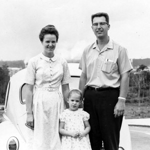 Paul and Evelyn Kratz, with daughter Celah in Guyana. They later served in Trinidad. VMC Archives