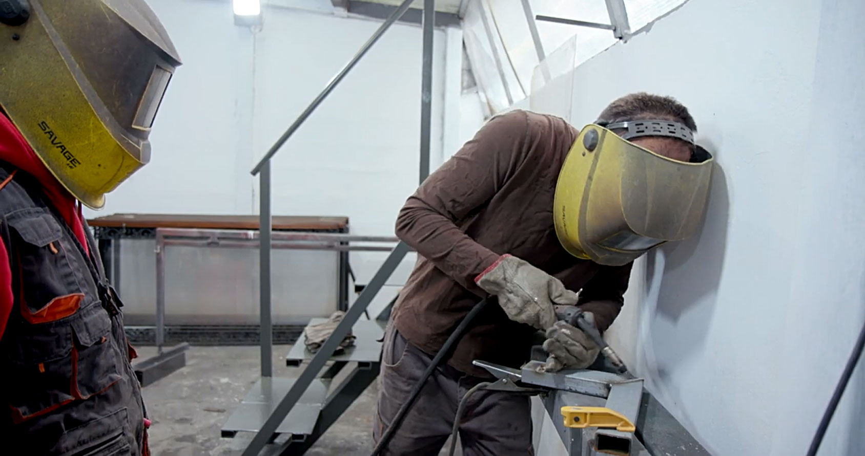 A VMMissions partner in a Balkan country trains recovering addicts in the welding trade.