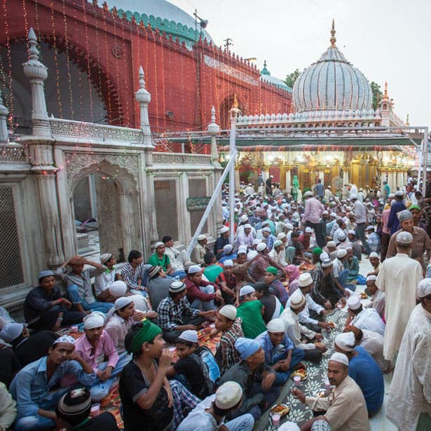 Gathering at Islamic festival