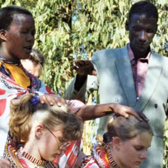 Prayer of blessing on the Good children, Kenya.