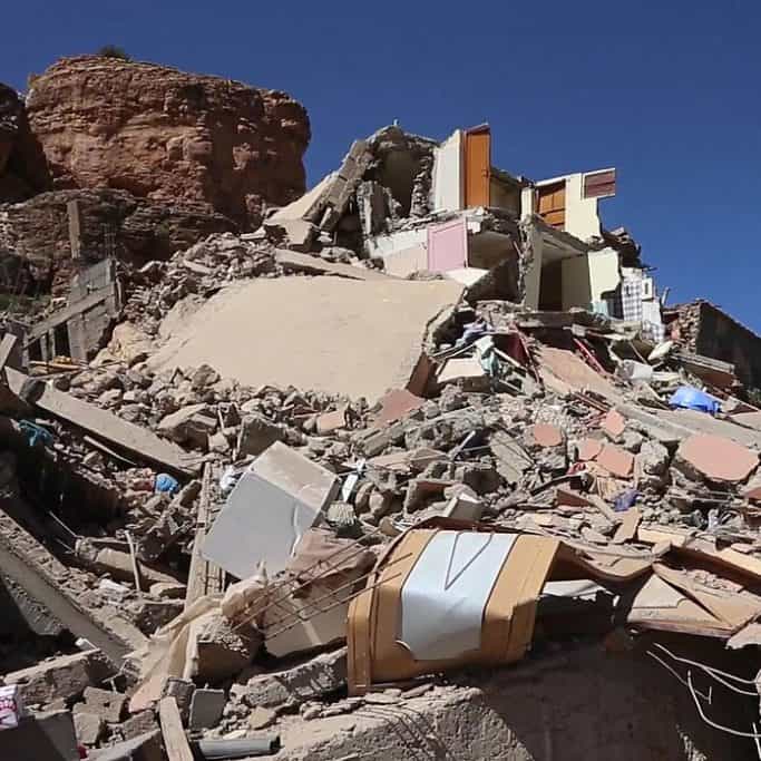 Dëmet nga tërmeti në Afrikën e Veriut. Foto nga alyaoum24 nëpërmjet Wikipedia