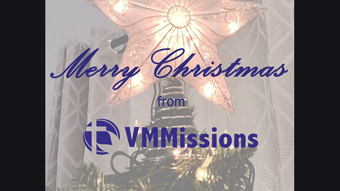 สุขสันต์วันคริสต์มาสจาก VMMissions แอรอน คอฟฟ์แมน ประธาน VMMissions แบ่งปันข้อความคริสต์มาสเกี่ยวกับความหวังที่เรามีในพระเยซูที่จะแบ่งปันกับผู้อื่น