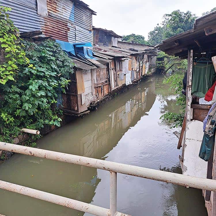 View of the slum community in Southeast Asia. Courtesy photo by Anita Rahma