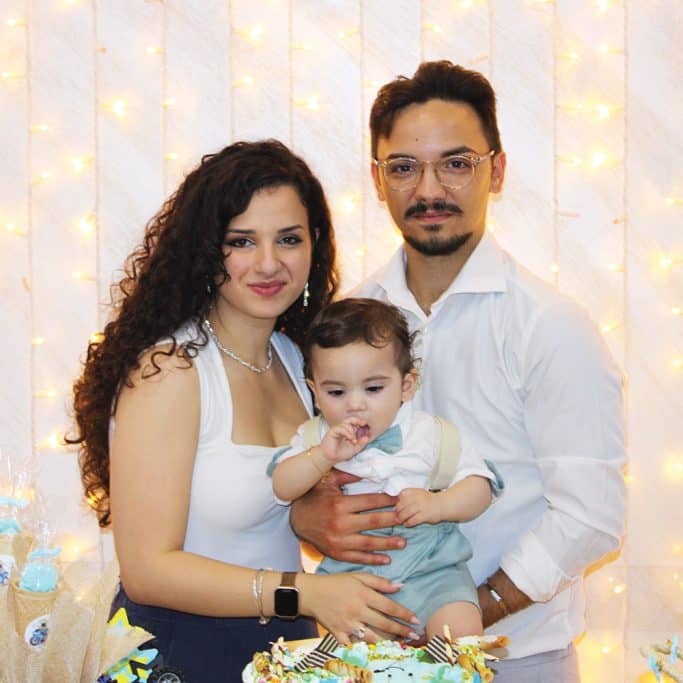Marianna Vaglica, son Elia, Marcello Arrostuto